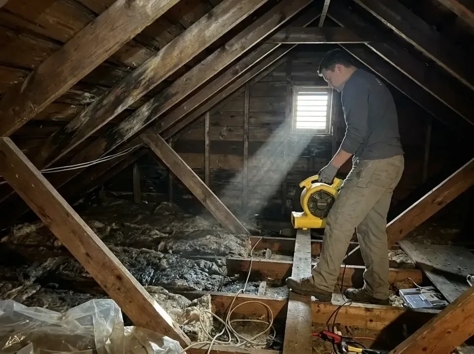 attic-water-damage-drying-proc-007 — frequently asked questions, Emergency Water Extraction & 24/7 Flood Response in Des All…